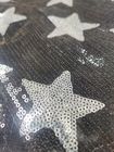 Embroidered Bridal Lace Fabrics sequin polyester Material For Multiapplication