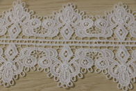 100%Polyester water soluble Double edges scallop crown pattern Embroidery Lace
