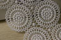 ODM Simple Knitted Lace Border , 9cm Width Machine Embroidery Lace Edging
