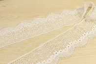 3 Inch Guipure Lace Trimming Chantilly White Color 100% Shiny Polyester