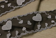 80mm Width Black And White Lace Trim Multifunctional Watersoluble