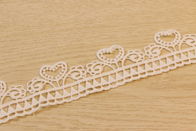Multiusage Guipure Lace Trims , Nonelastic Embroidered Trim Ribbon