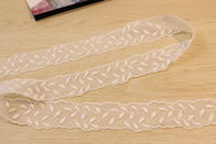 Interspersed Guipure Lace Trims , Breathable Floral Lace Ribbon