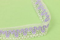 Recyclable Cotton Crochet Lace Trim Reusable Unstretched Contrast Patterned