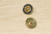 Hollow Out Star Gold Buttons For Coat 18mm WIdth Multicolored