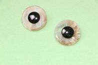 Seashell Decorative Clothing Buttons 34l  Round Shape Enviormental Friendly