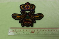 12.8cm*11cm 3D Embroidery Patches , ODM Embroidered Animal Patches