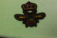 12.8cm*11cm 3D Embroidery Patches , ODM Embroidered Animal Patches