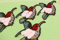 Multicolored Bird Embroidered Patch Ecofriendly Personalized With Sequin