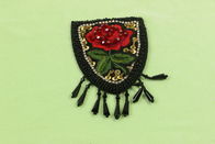 Tassel Beaded 3D Embroidery Patches Multicolored For Multiusage