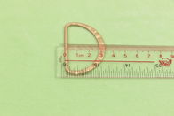 Flat Decorative Buttons For Clothing D Shaped Alloy Material 45mm Long