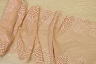 Galloon Lace Trim For Sewing Botanical Patterned Breathable Twin Scalloped