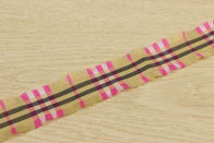 Scottish Tartan Woven Tapes 32mm Width Herringbone Pattern For Multipurpose