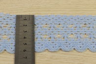 Scalloped Cotton Herringbone Webbing Tape Multi Patterned Acrylic Wool Material