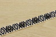 Rhinestone Woven Tapes Jacquard Webbing Nonstretched For Clothes