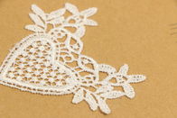 Embroidery Guipure Lace Applique 70mmx70mm Size Heart Shaped