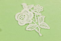 Dainty White Floral Lace Applique OKEO TEX 100 Approved Multiapplication