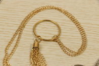 OEM Metal Handbag Chains , Cadmiumless Silver Gold Necklace Chain