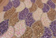 Embroidered Bridal Lace Fabric By The Yard Multipurpose Multipatterned