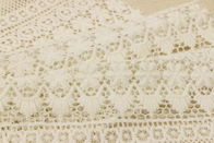 HD Stitches Allover Lace Fabric Embroidery Botanical For Multiapplication