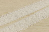 Multiusage Geometric Shape Guipure Lace Trims 100% Polyester Any Color