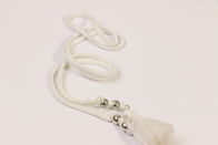 Cotton Drawcord String With Decorative Iron Ball 3.5mm