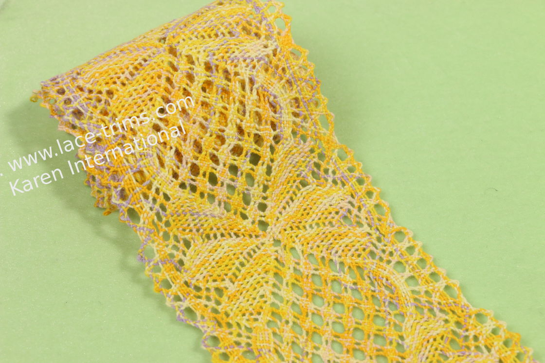 Scallop Wide Crochet Lace Trim OEKO TEX 100 Approved Organic