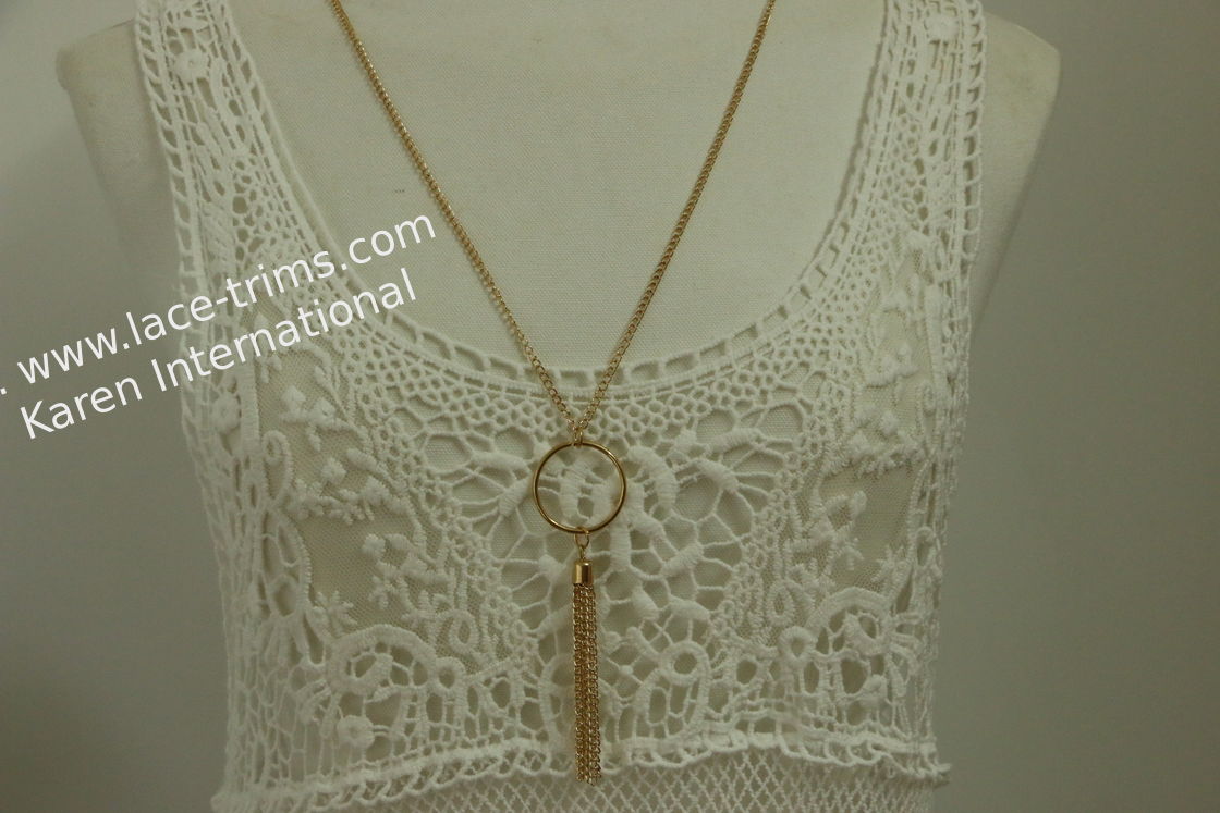 OEM Metal Handbag Chains , Cadmiumless Silver Gold Necklace Chain