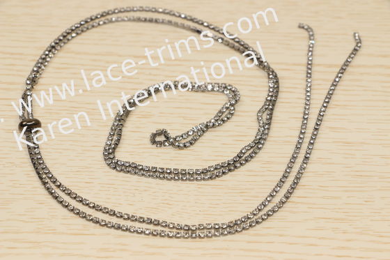 nonirritable rhinestone necklace chain 49in Length For Multiusage